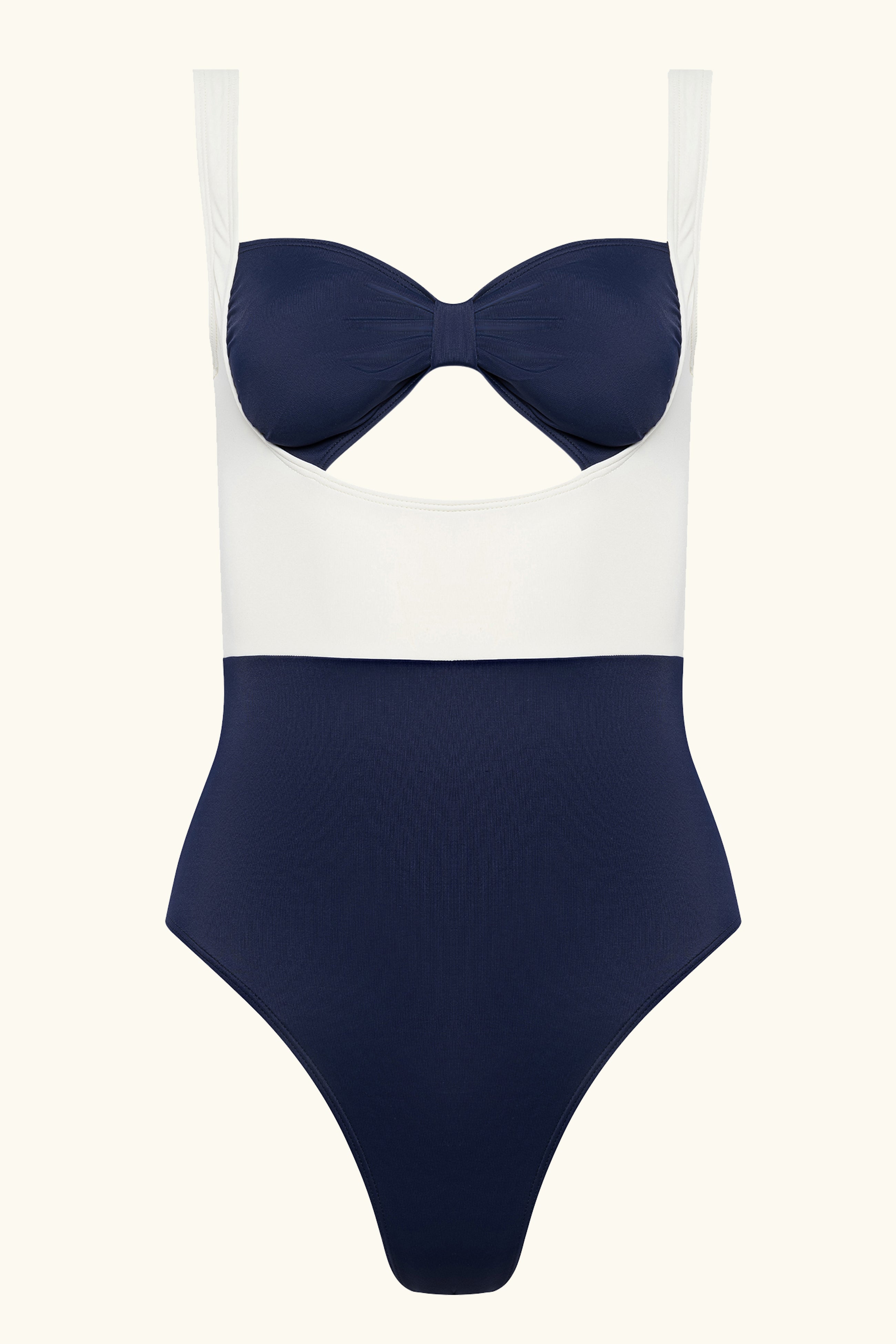 The Pamela - Navy & Ivory