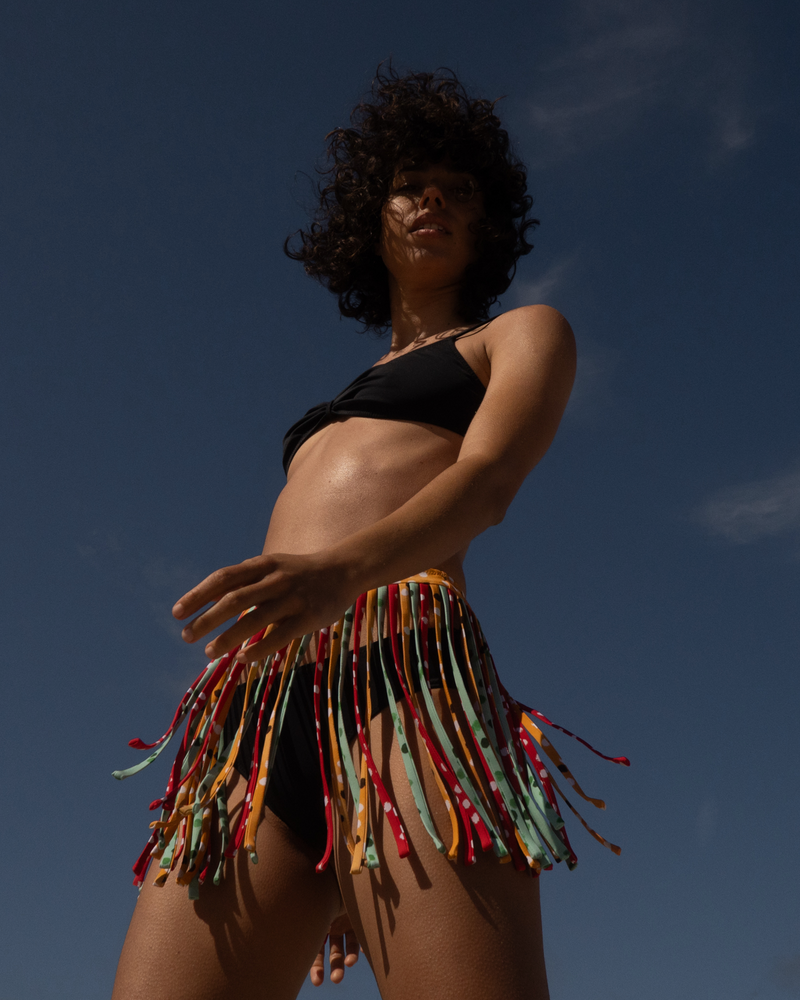 The Cha-Cha Skirt in Ikat Dot