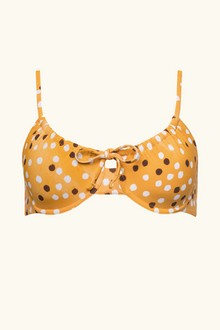 The Emily Top - Marigold Ikat Dot