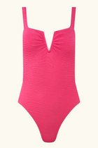 The Lucia One Piece - Raspberry Crinkle