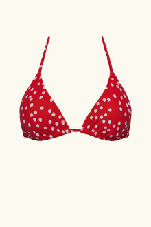 The Izzy Top - Red Ikat Dot