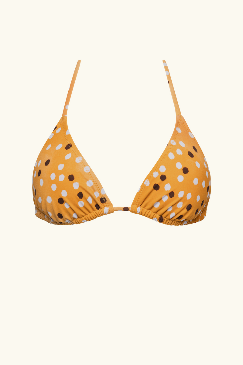 The Izzy Top - Marigold Ikat Dot
