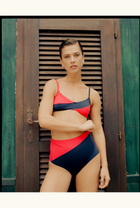 The Josie Bottom - Red & Navy
