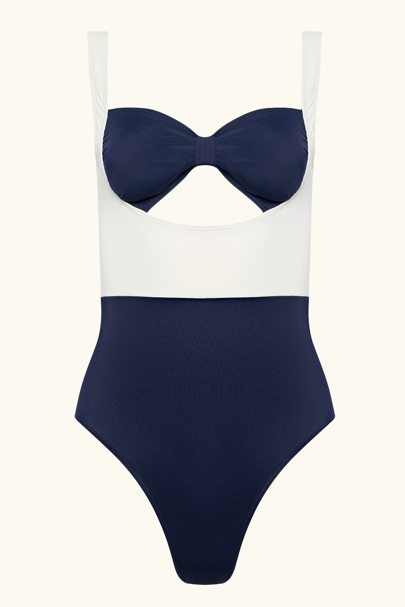 The Pamela - Navy & Ivory