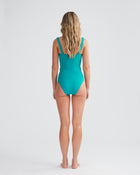 The Flora One Piece in Esmeralda & Ivory