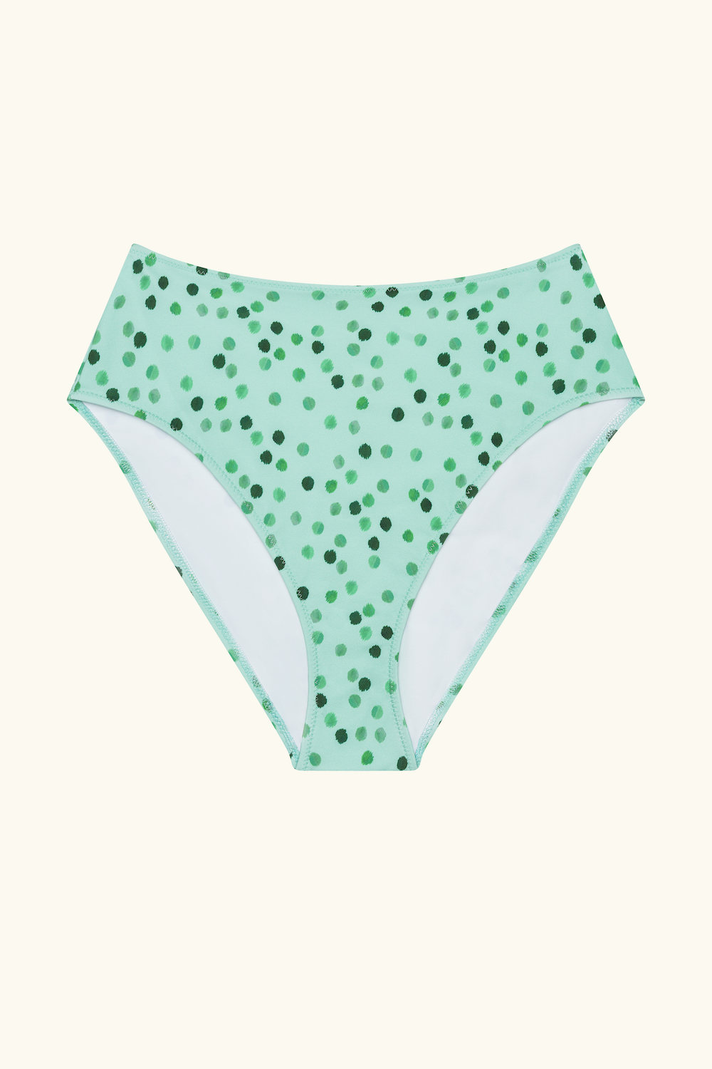 The Rose Bottom - Green Ikat Dot
