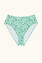 The Rose Bottom - Green Ikat Dot