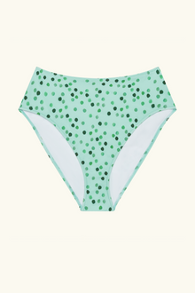 The Rose Bottom - Green Ikat Dot