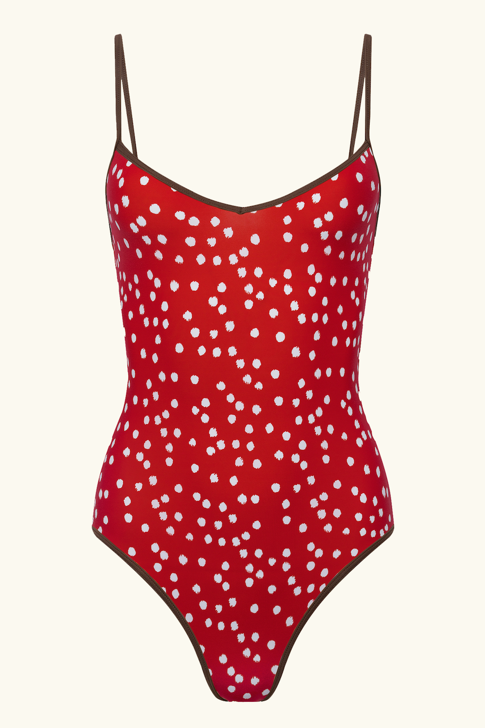 The Shea One Piece - Red Ikat Dot