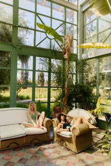 The Flora One Piece - Sage Green & Ivory