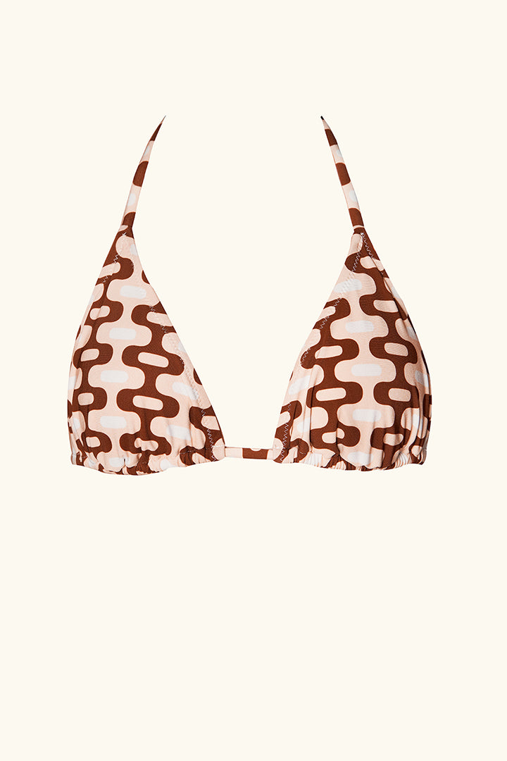 The Izzy Top - Brown Ogee