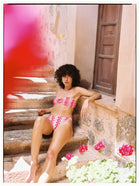 The Lindy Top - Pink Ogee