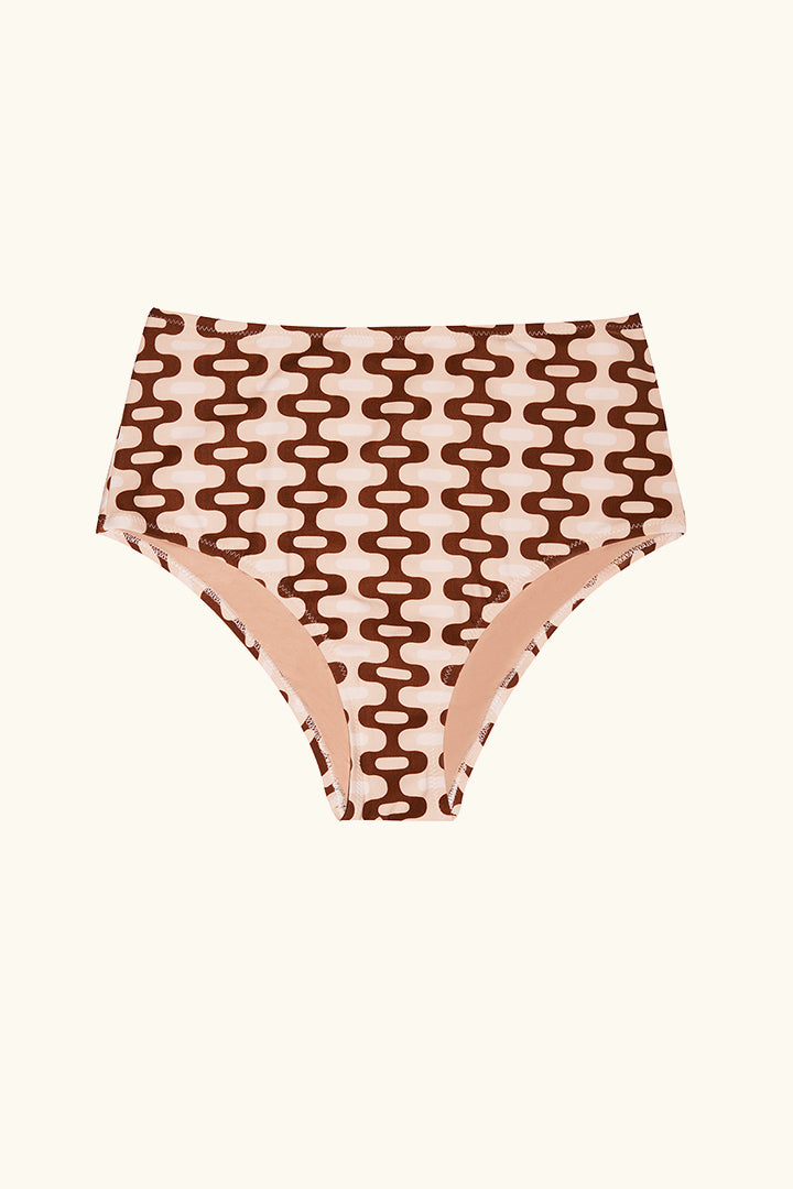 The Sarah Bottom - Brown Ogee