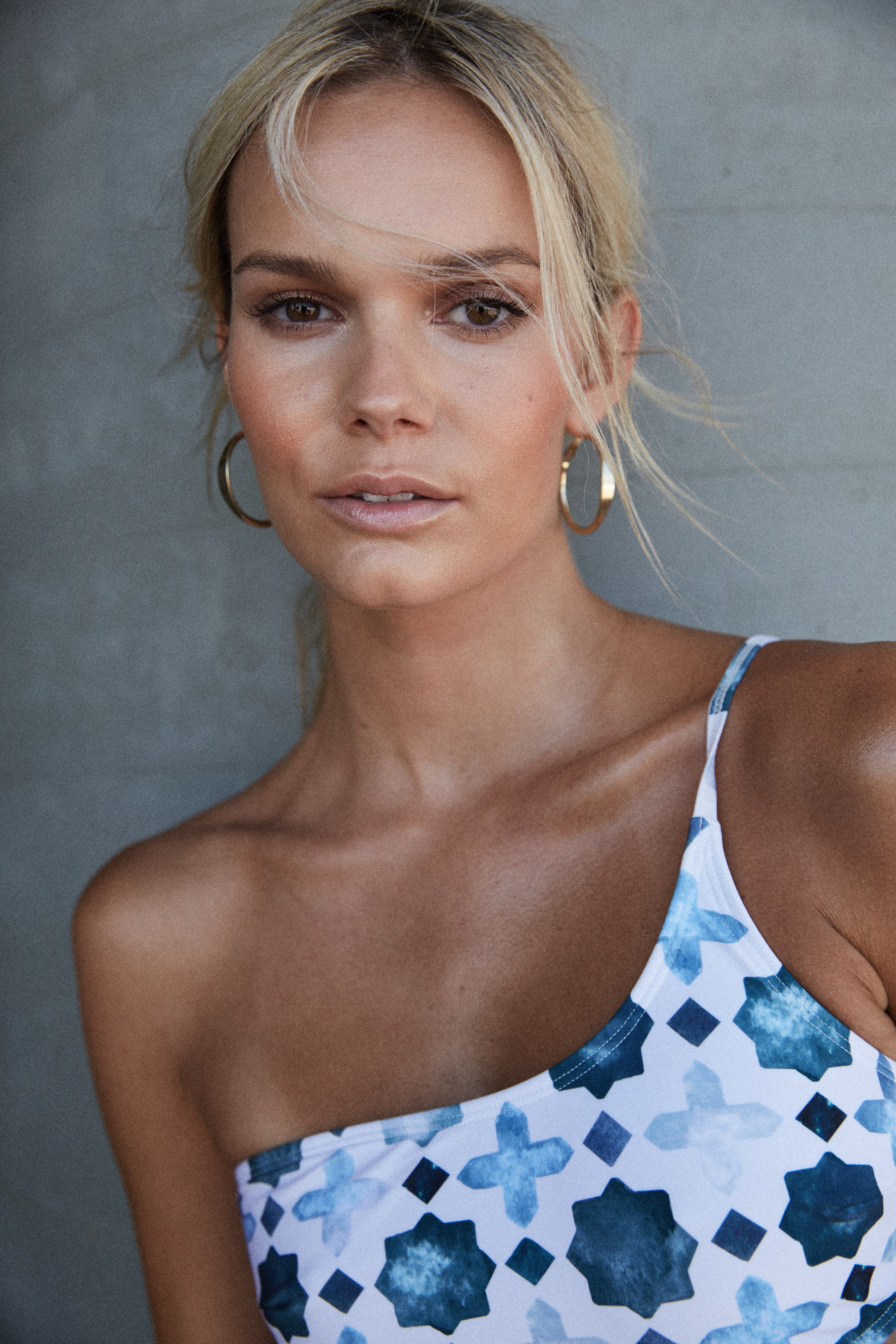 The Charlotte Top in Azure